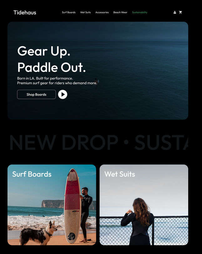 Tidehaus storefront